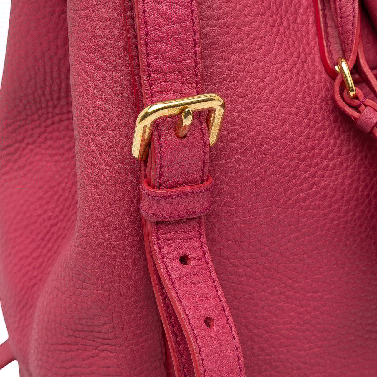 Prada Vitello Daino Open Convertible Tote Roze