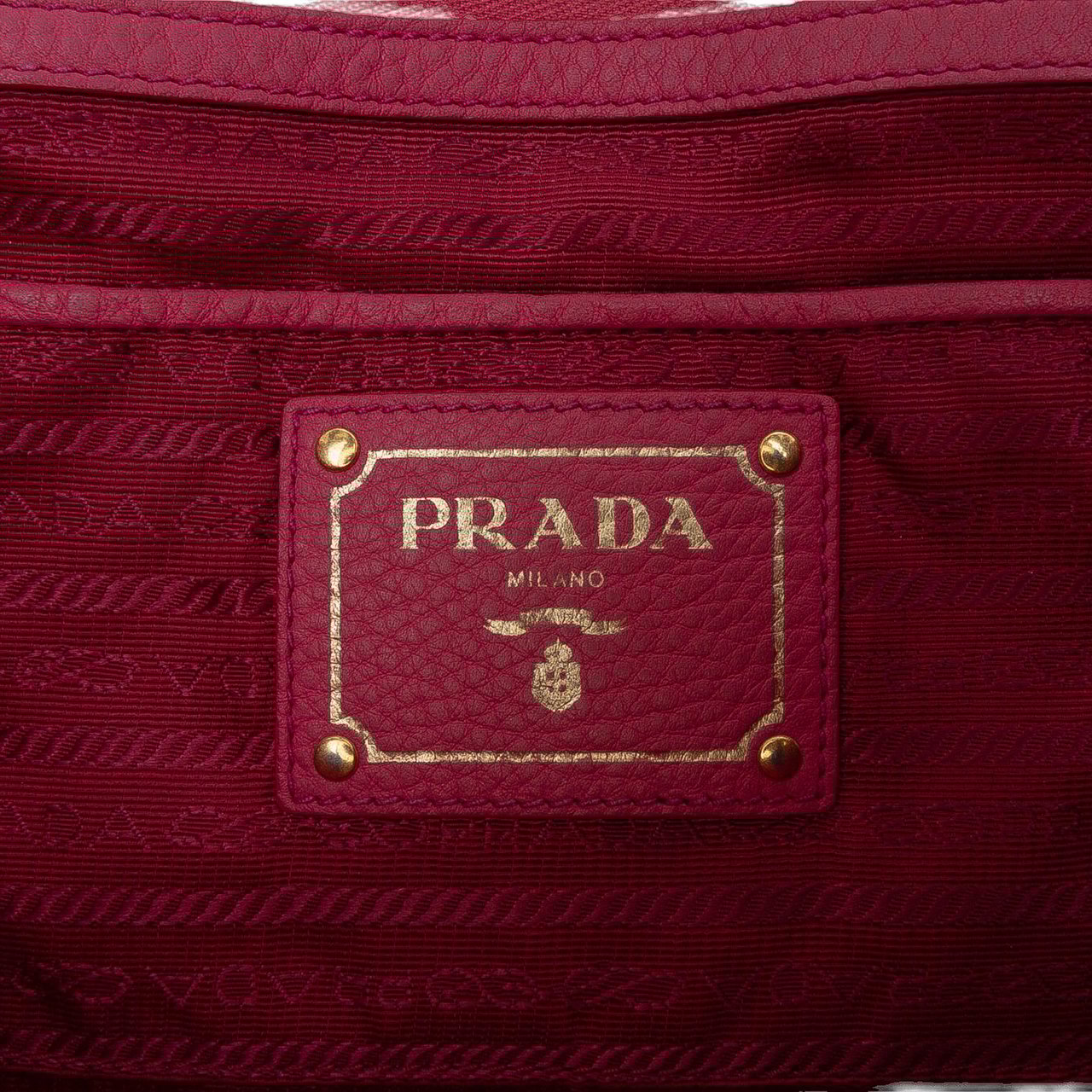 Prada Vitello Daino Open Convertible Tote Roze