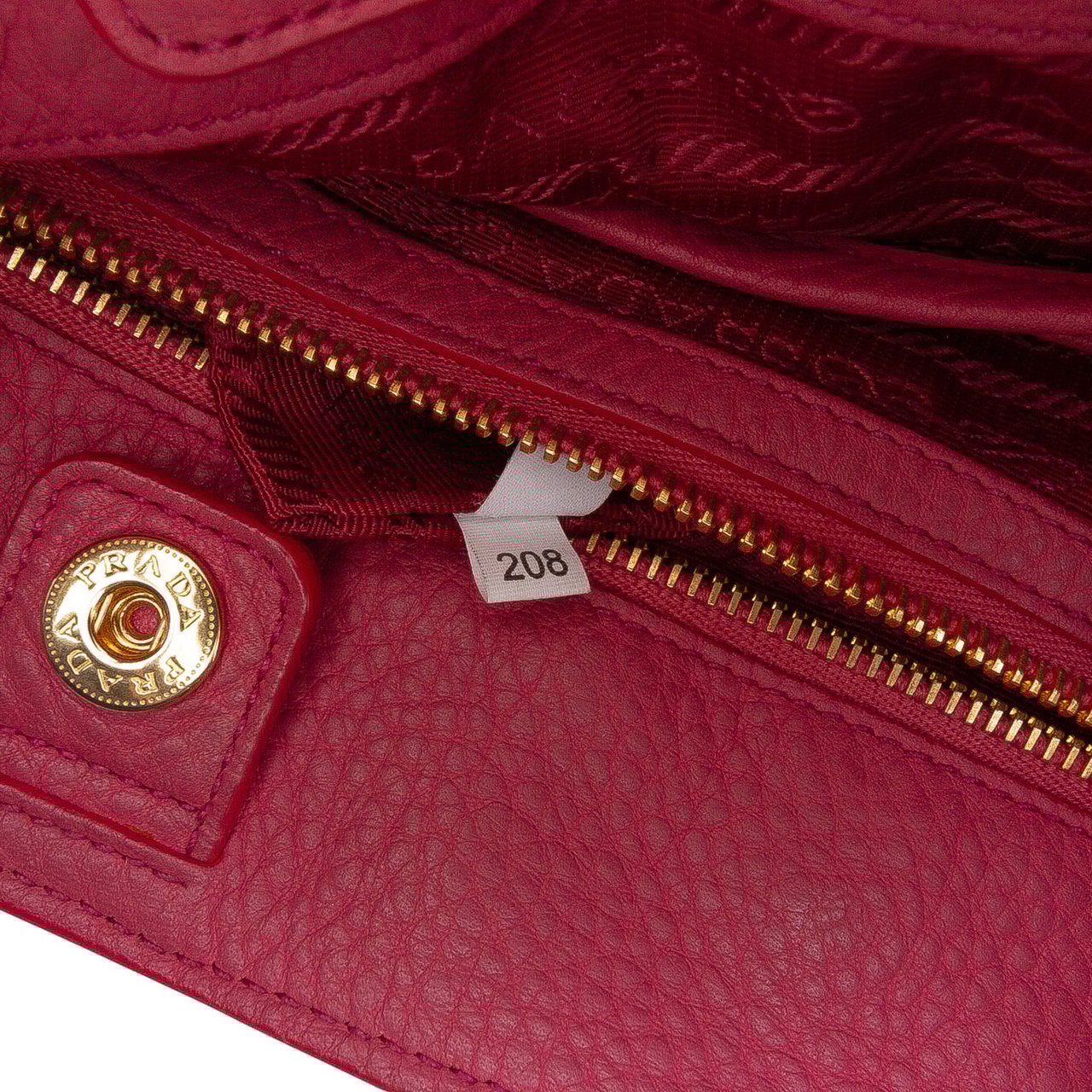 Prada Vitello Daino Open Convertible Tote Roze