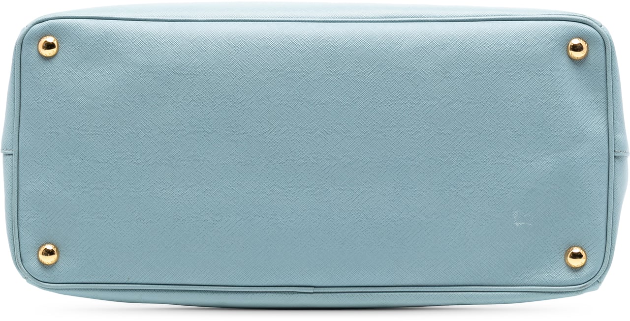 Prada Large Saffiano Lux Galleria Satchel Blauw