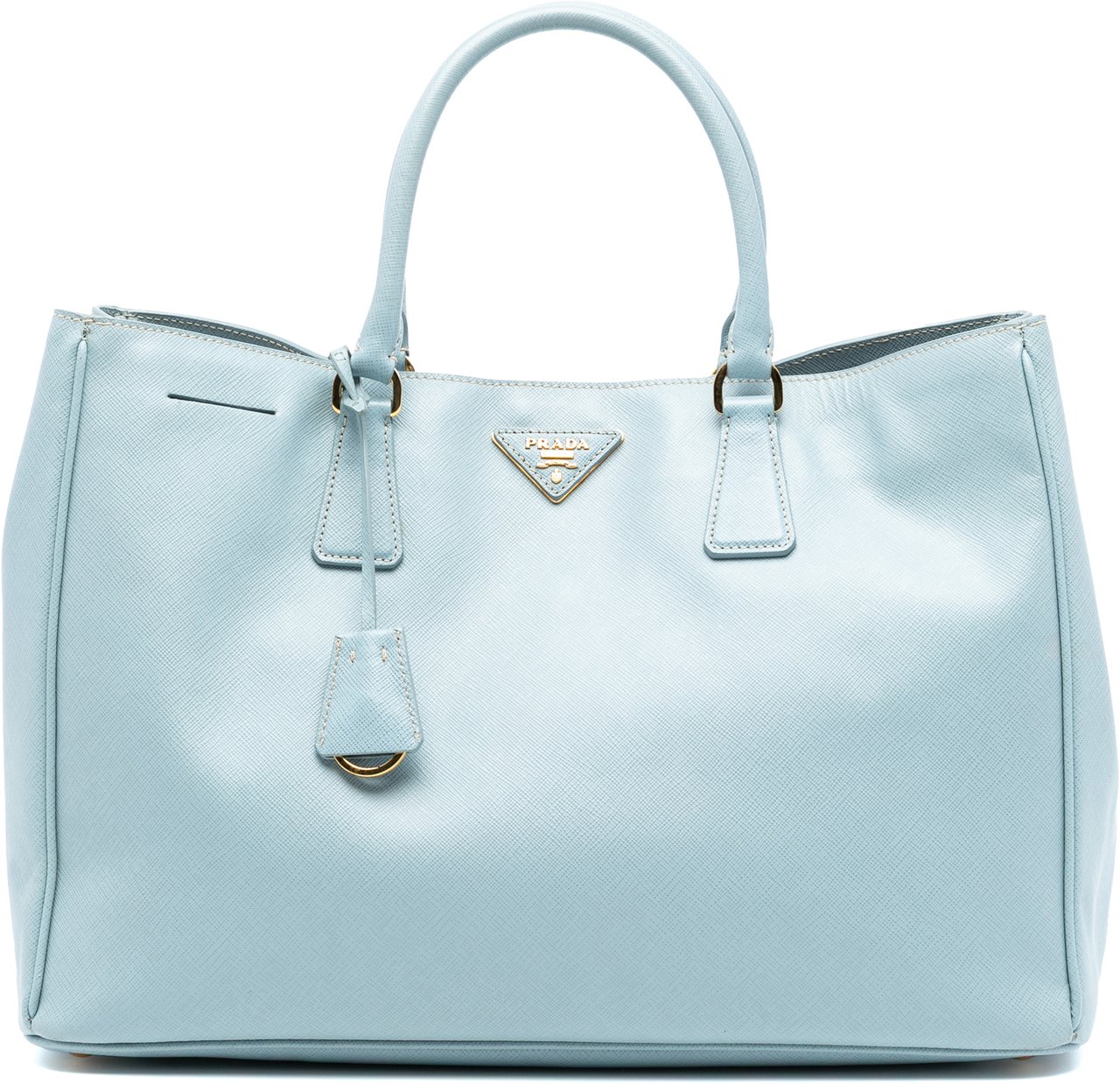 Prada Large Saffiano Lux Galleria Satchel Blauw