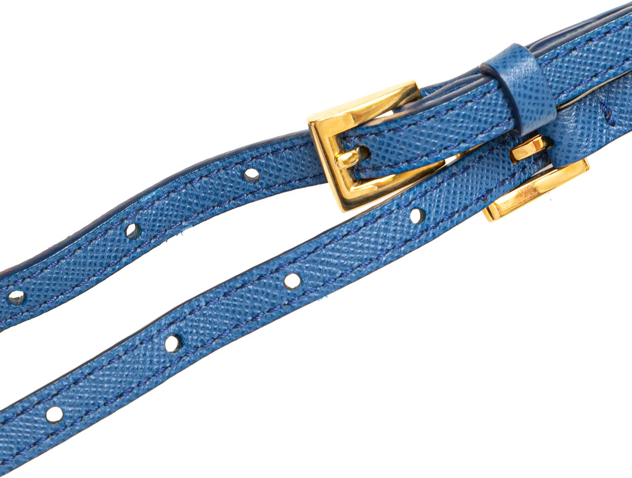 Prada Tessuto Fiocco Bow Crossbody Blauw
