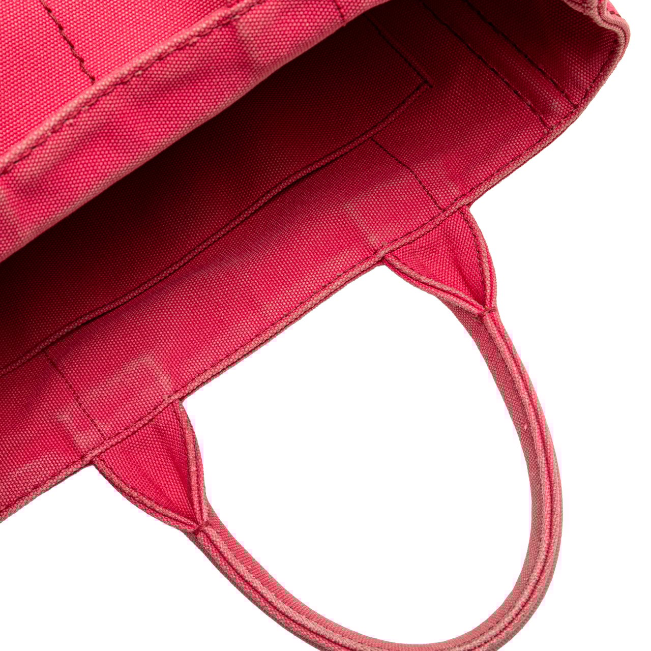 Prada Small Canvas Canapa Logo Satchel Roze