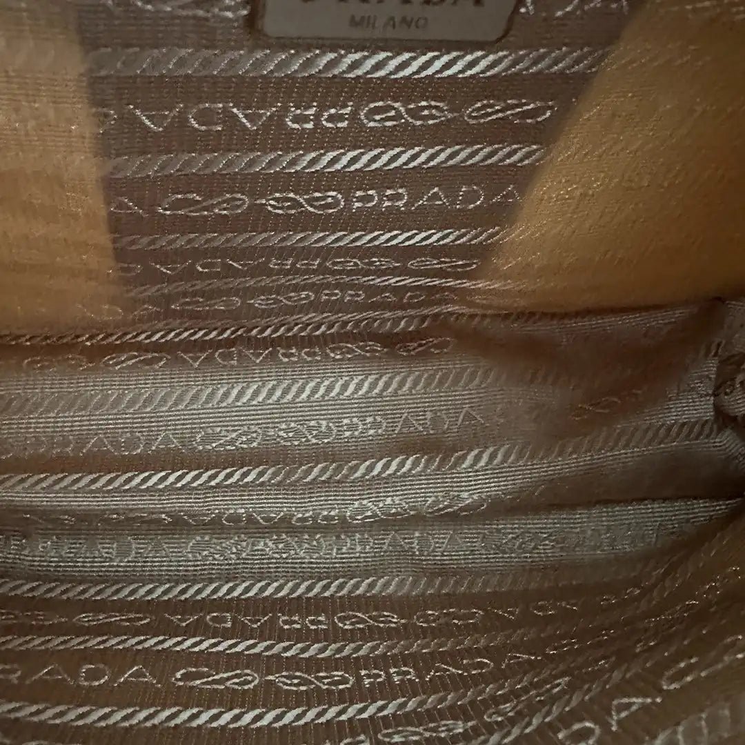 Prada Prada Re-Edition 2000 Mini Bag made of Re-Nylon beige / very good Beige