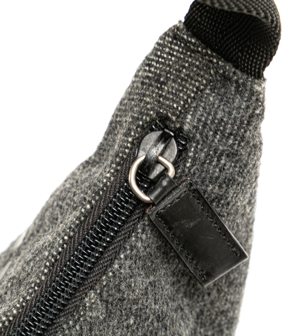 Prada Wool Shoulder Bag Grijs