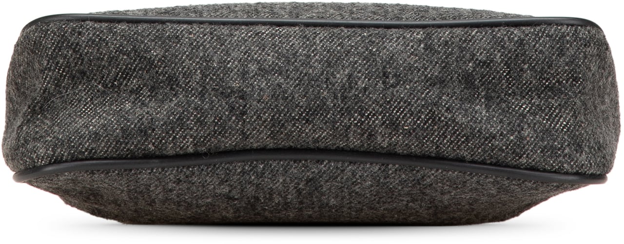 Prada Wool Shoulder Bag Grijs