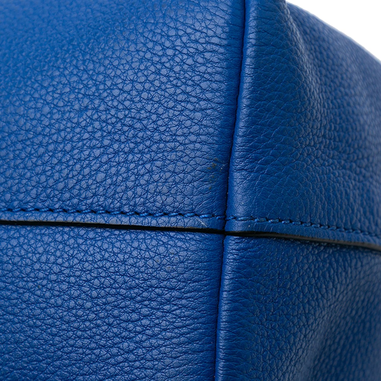 Prada Vitello Daino Tote Blauw