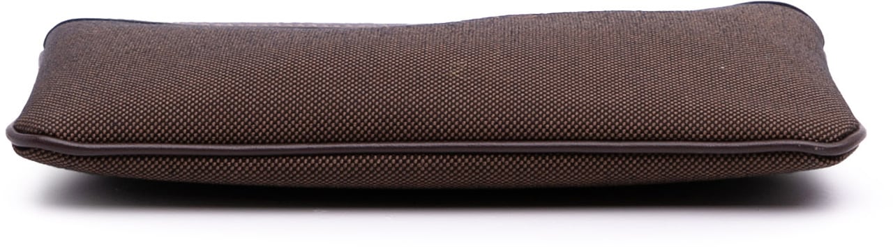 Prada Canvas Canapa Logo Pouch Bruin