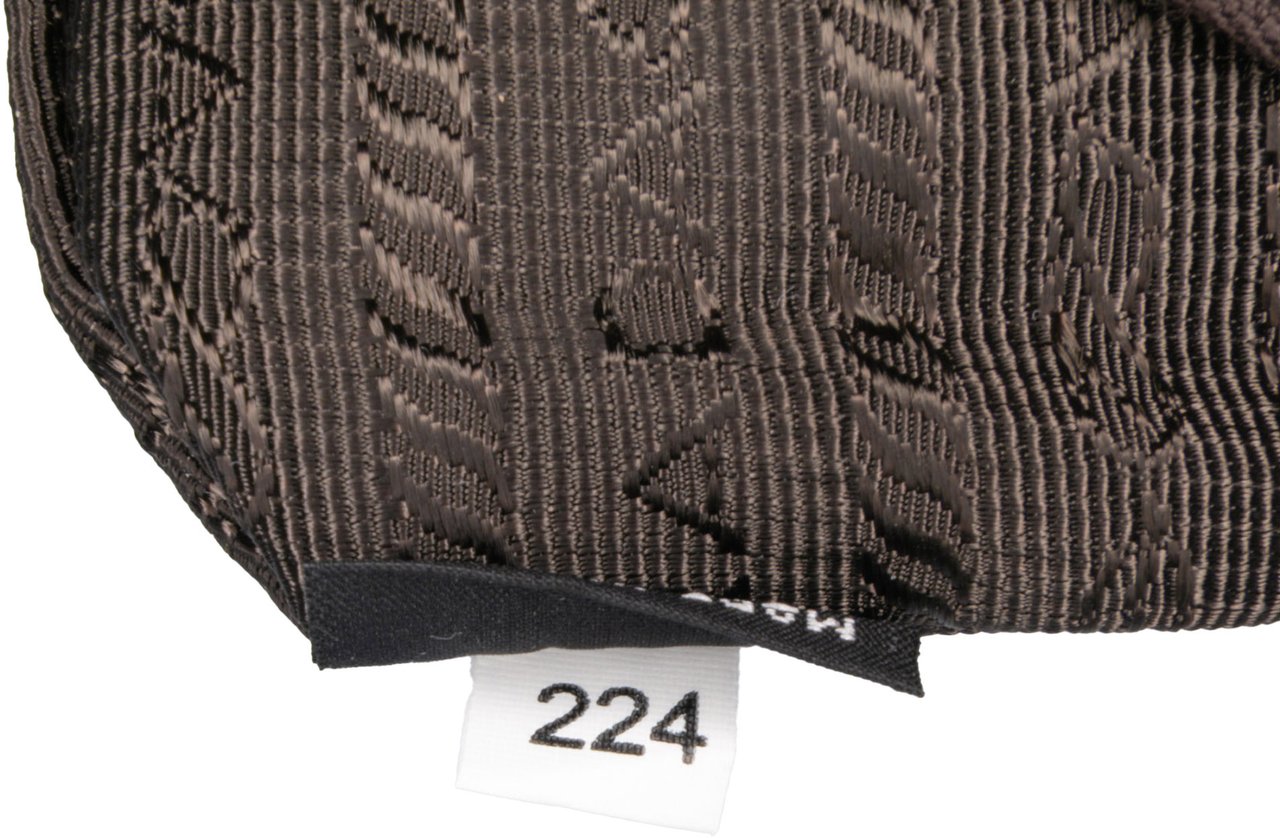 Prada Canvas Canapa Logo Pouch Bruin