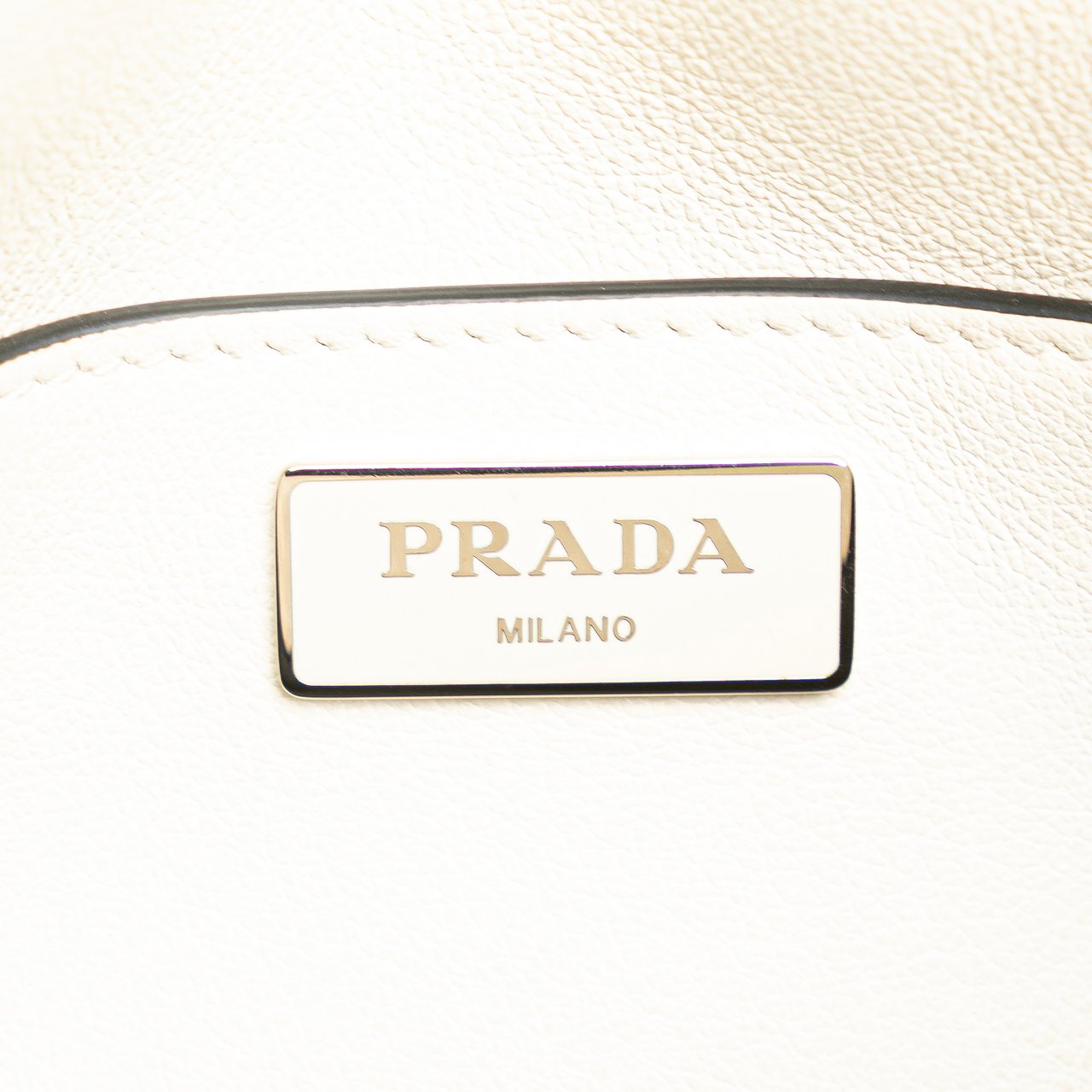 Prada Glace Calf Crossbody Wit