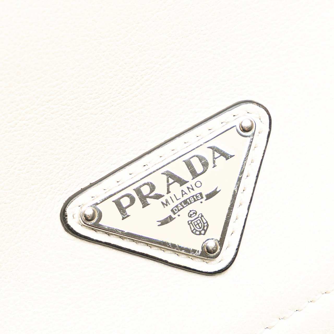 Prada Glace Calf Crossbody Wit