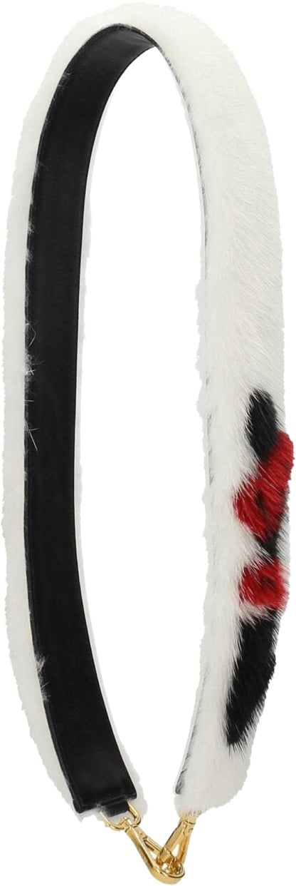 Prada Prada White Leather Shoulder Bag Wit