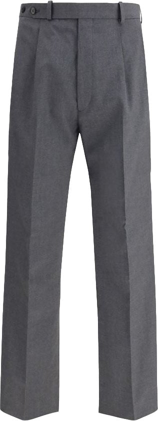 Prada Gray Wool Oves Aries Dress Pants Grijs