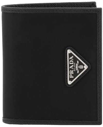 Prada Prada Black Nylon Wallet Zwart