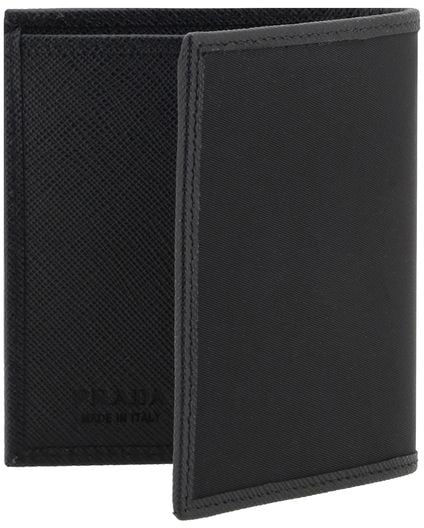 Prada Prada Black Nylon Wallet Zwart