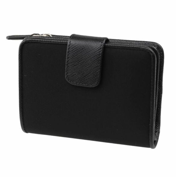 Prada Prada Black Nylon Wallet Zwart