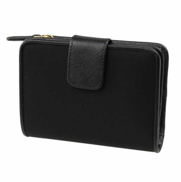 Prada Prada Black Nylon Wallet Zwart
