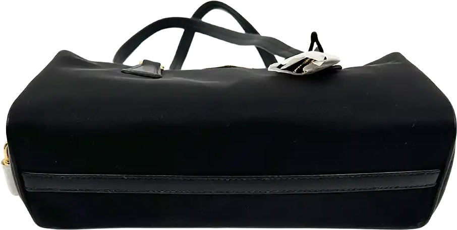 Prada Prada medium-sized handle bag made of Re-Nylon and leather / unworn Zwart