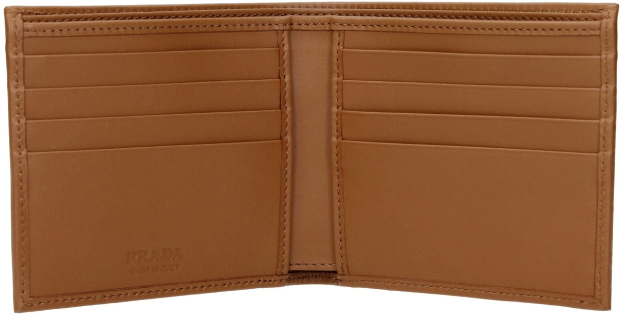 Prada Prada Brown Fabric Wallet Bruin