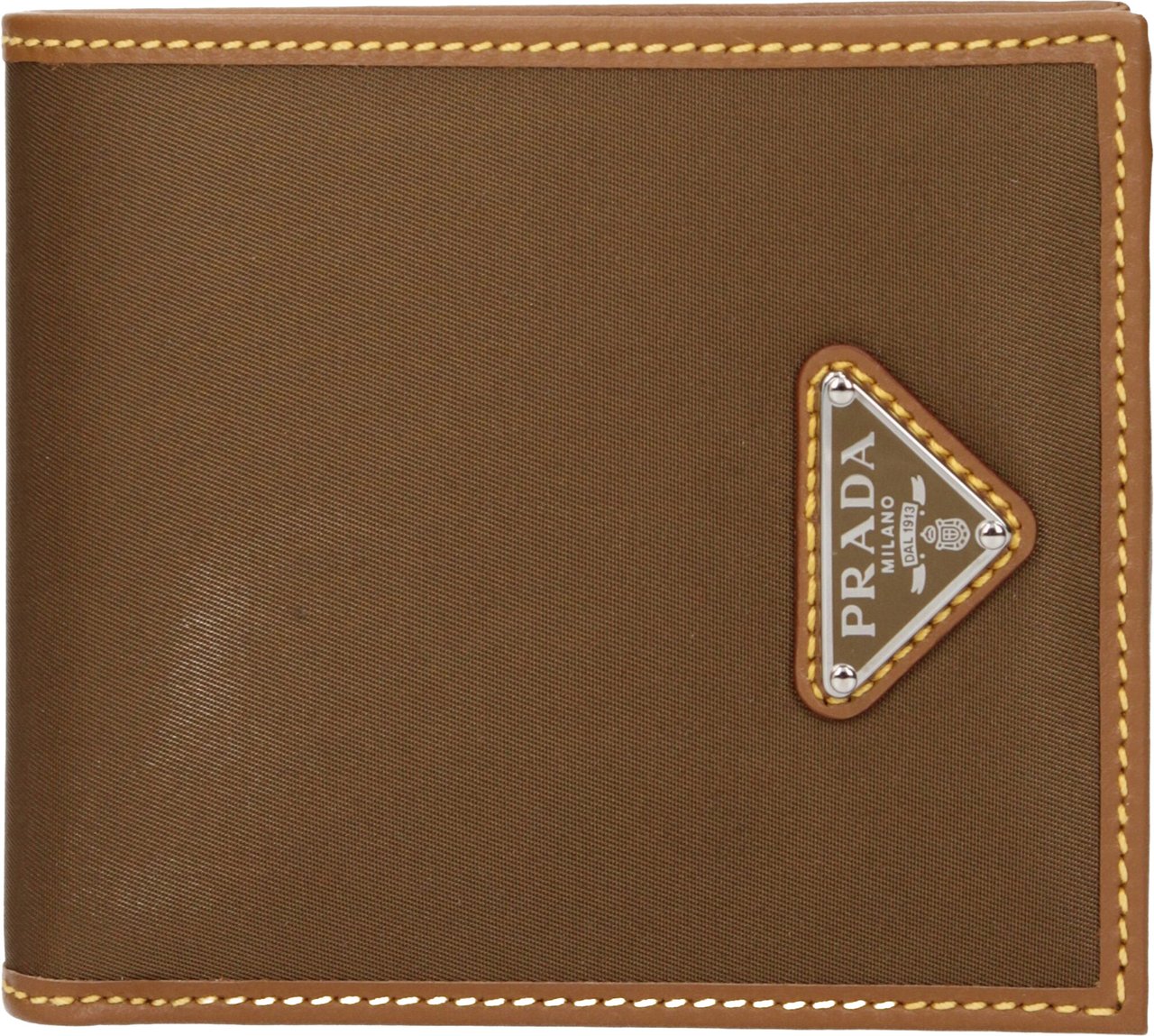 Prada Prada Brown Fabric Wallet Bruin