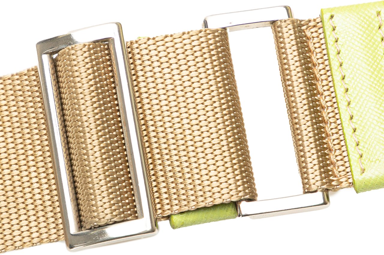 Prada Tessuto Stampata Venezia Shoulder Bag Groen