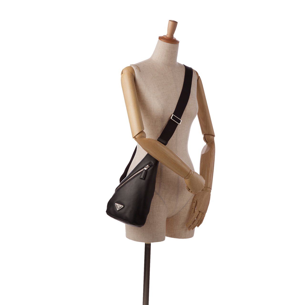 Prada Prada Cross Leather Bag Zwart
