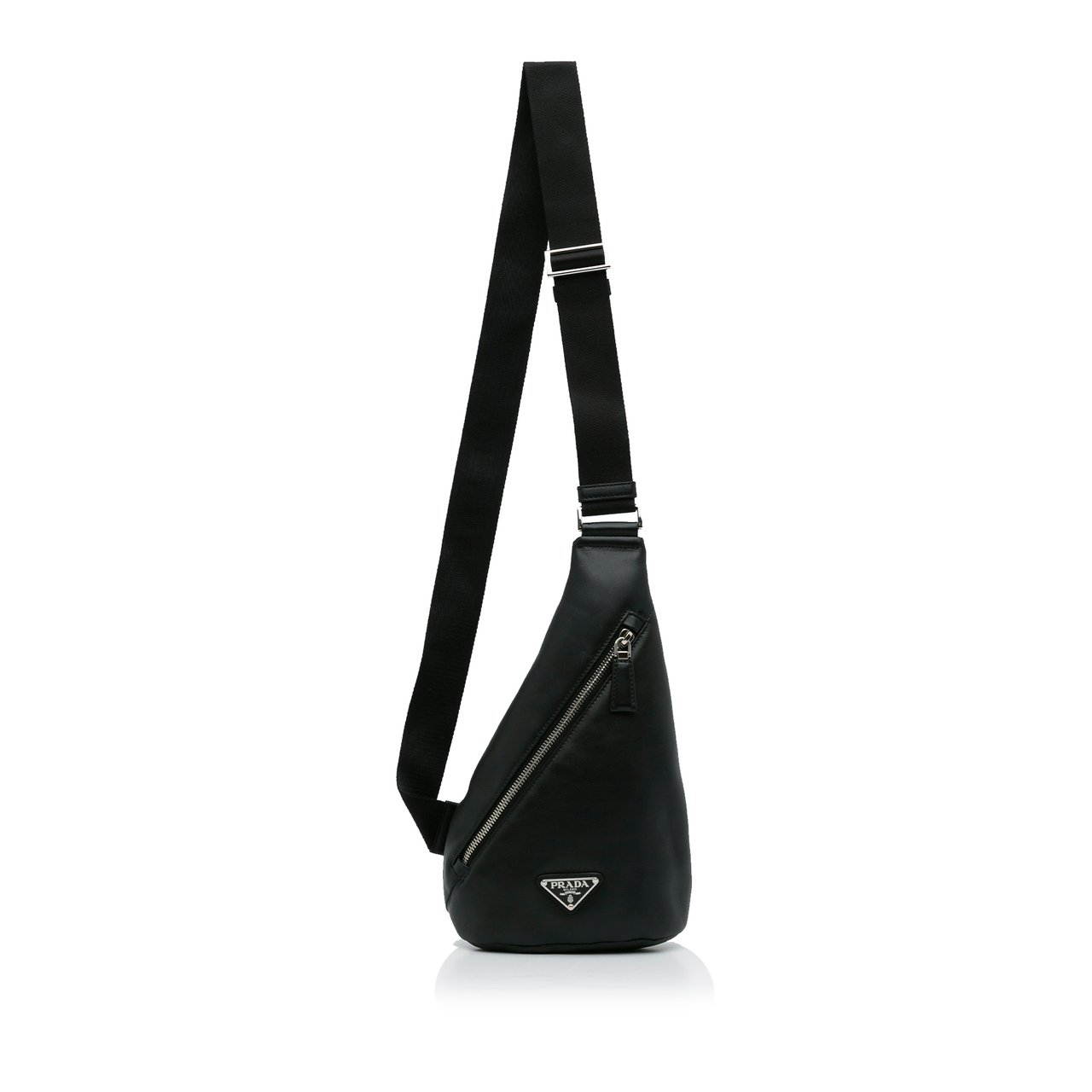 Prada Prada Cross Leather Bag Zwart