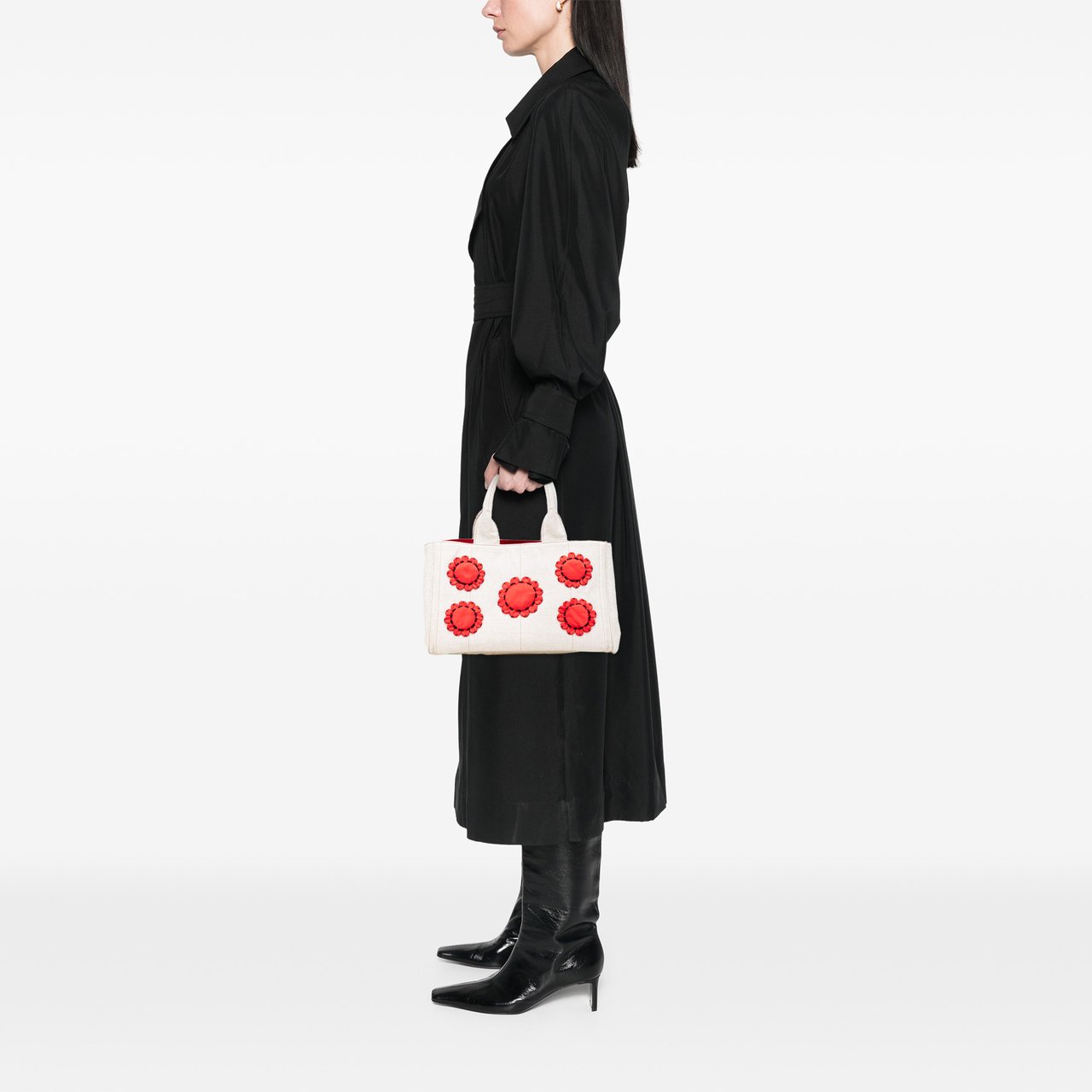 Prada Canvas Canapa Mistolino Tote Bruin