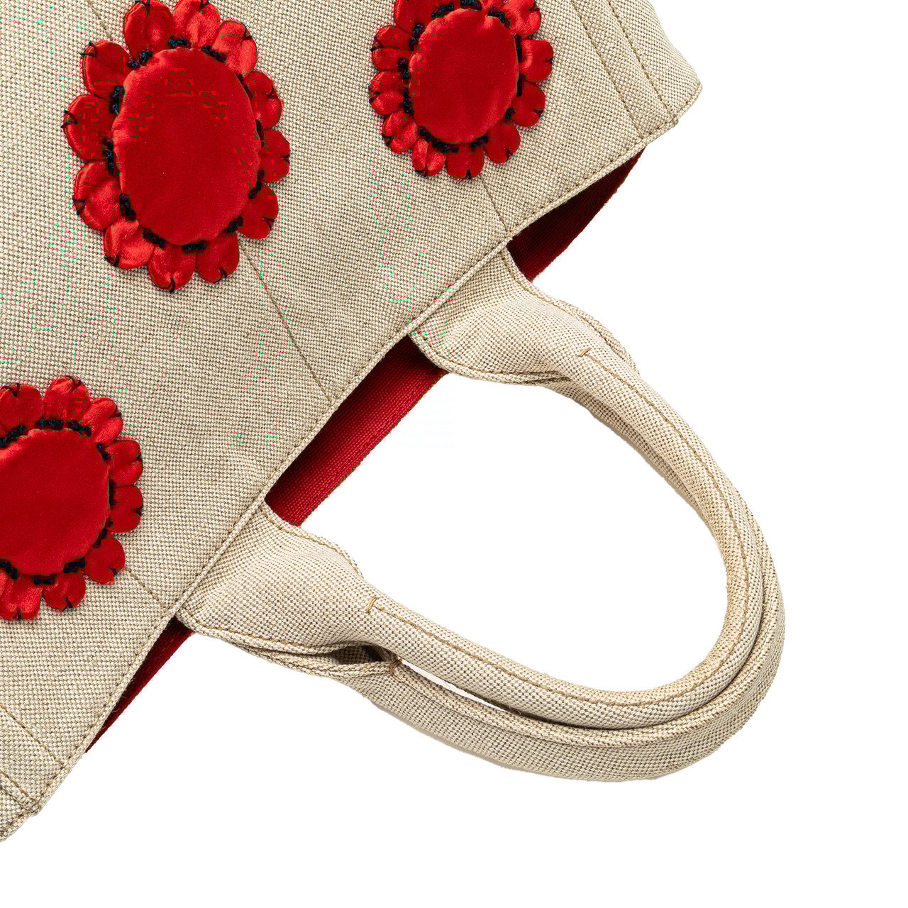 Prada Canvas Canapa Mistolino Tote Bruin