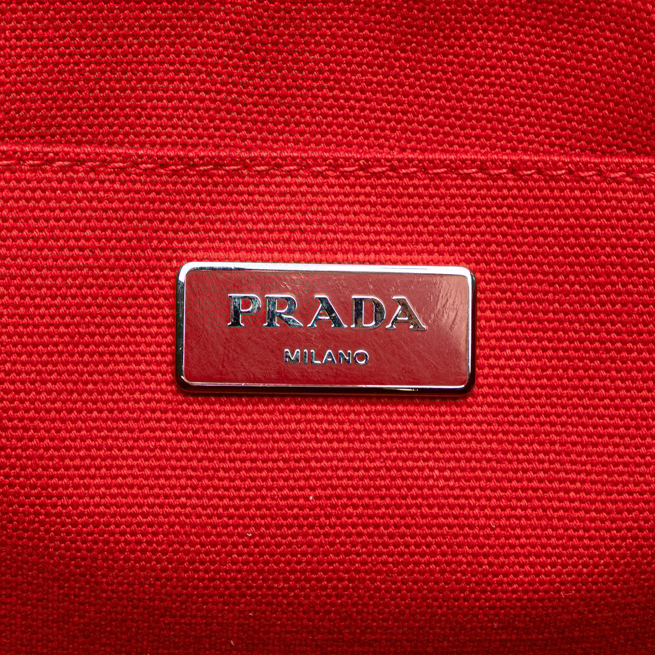 Prada Canvas Canapa Mistolino Tote Bruin