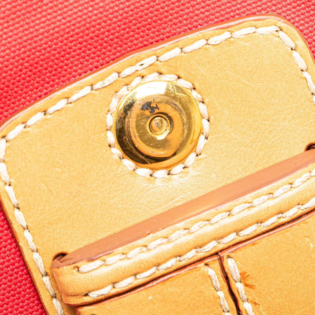 Prada Canapa Righe Crossbody Rood