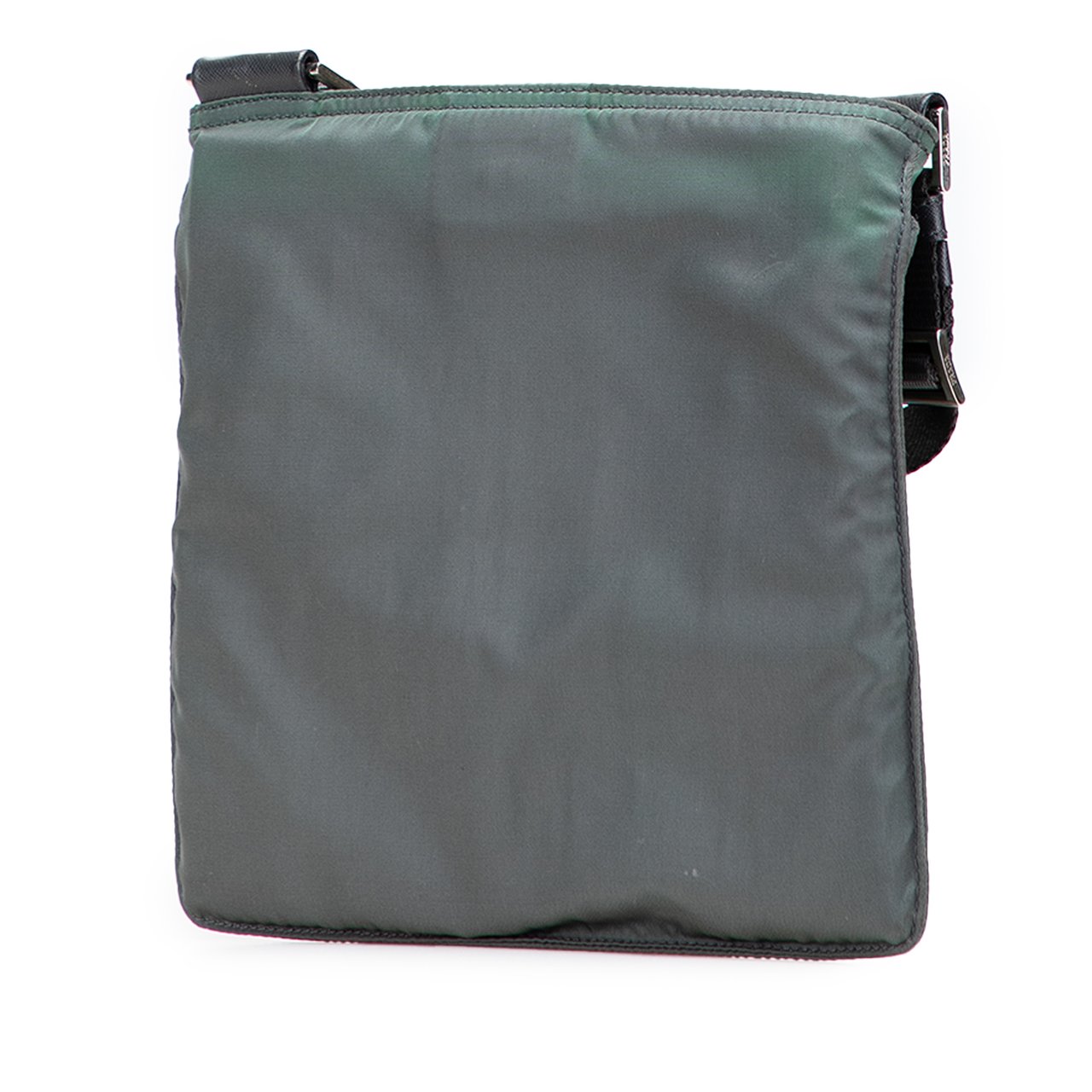 Prada Tessuto Zip Top Crossbody Groen