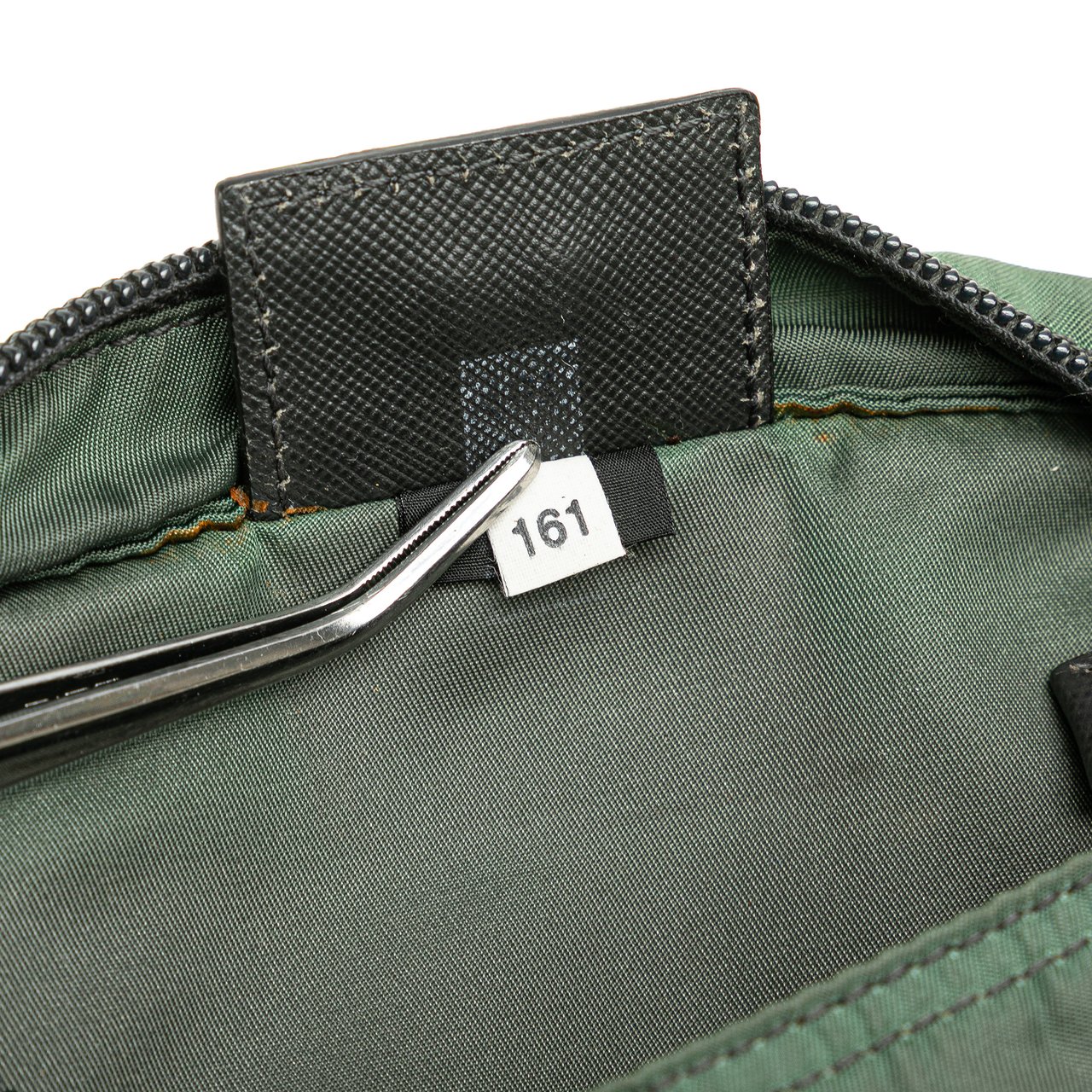 Prada Tessuto Zip Top Crossbody Groen