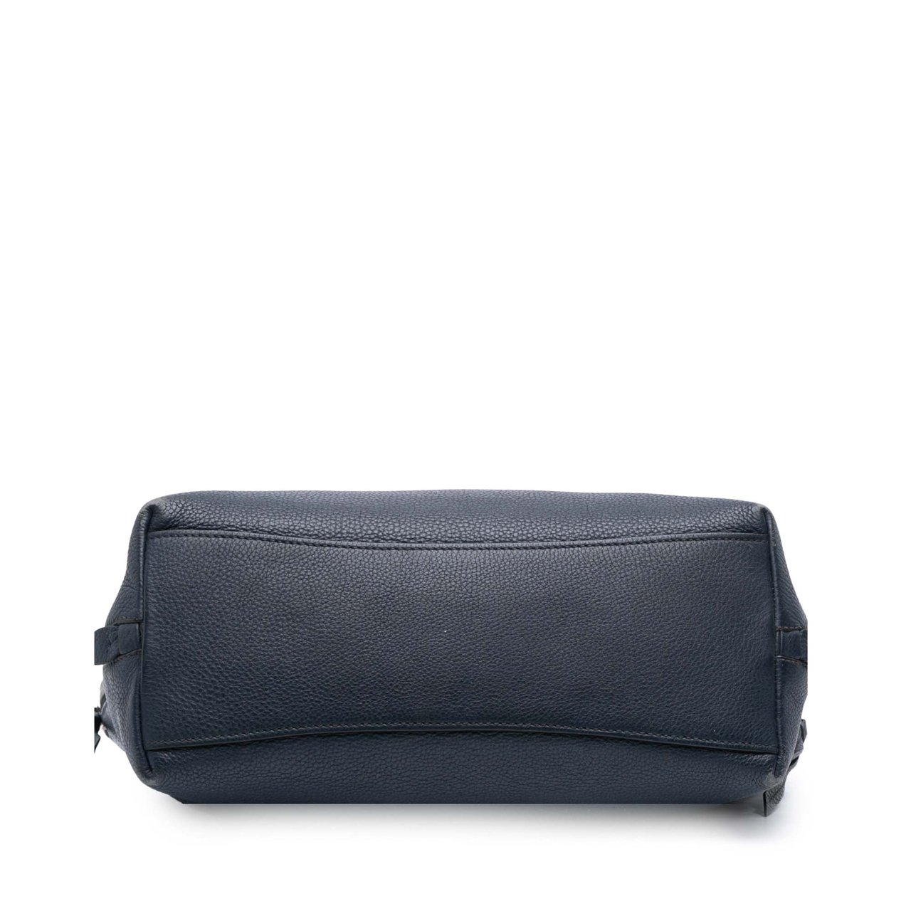 Prada Vitello Phenix Side Zip Shopper Tote Blauw