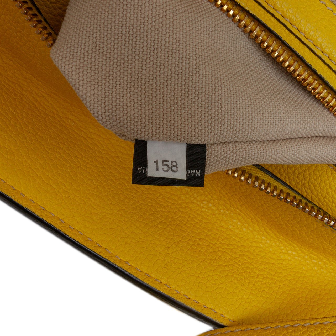 Prada Vitello Grain Satchel Geel