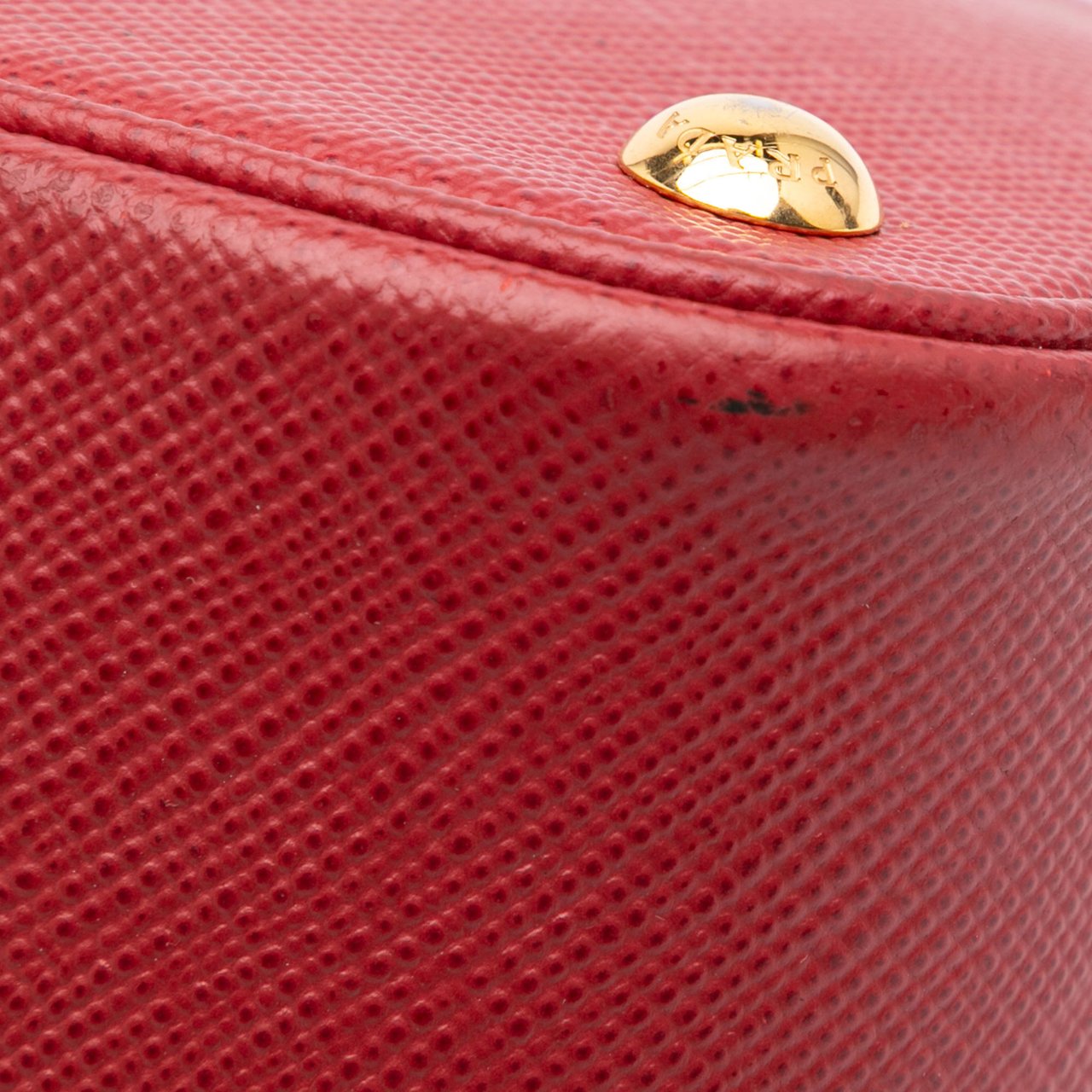 Prada Medium Saffiano Cuir Panier Satchel Rood