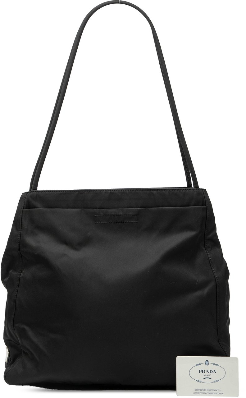 Prada Tessuto Shoulder Bag Zwart