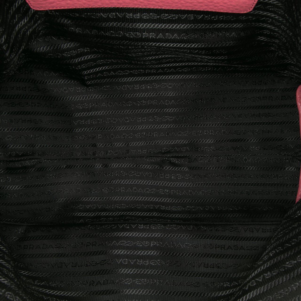 Prada Vitello Daino Open Convertible Tote Roze