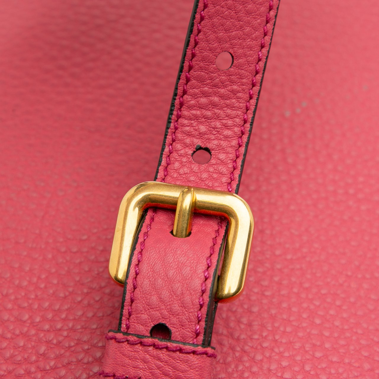 Prada Vitello Daino Open Convertible Tote Roze