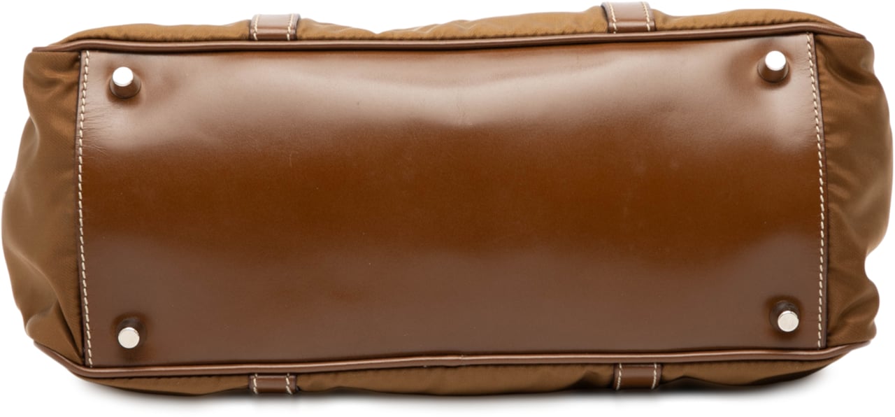 Prada Tessuto Bauletto Bag Bruin