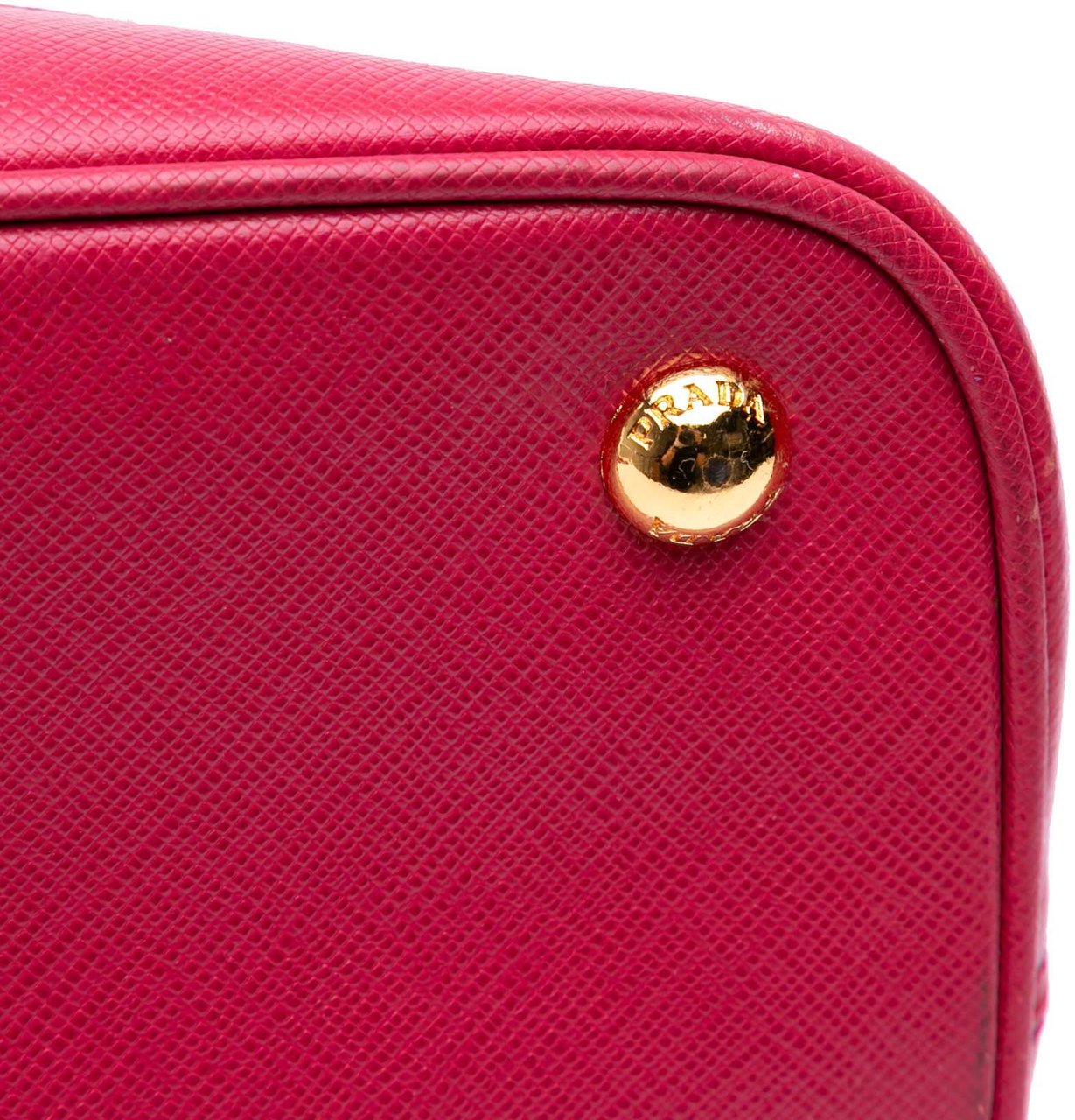 Prada Medium Saffiano Lux Open Promenade Satchel Roze