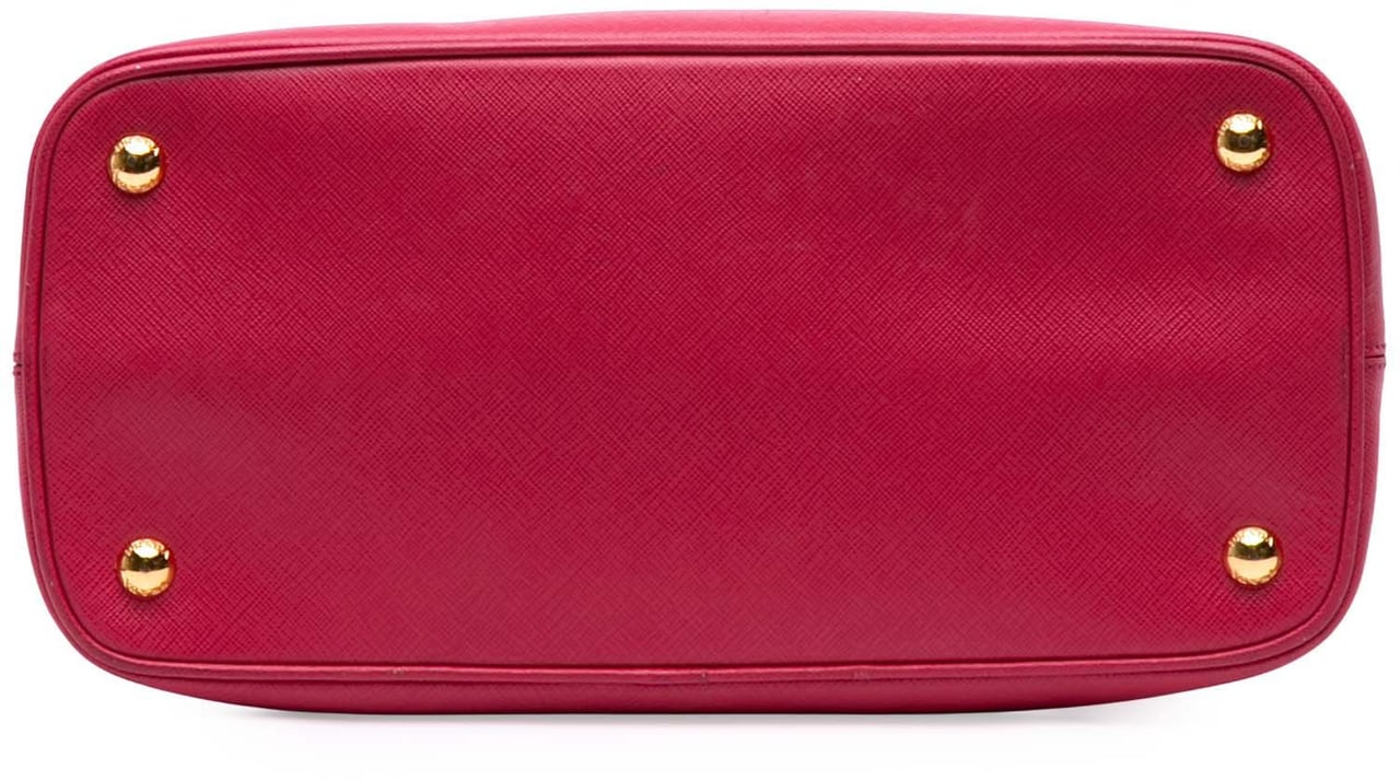 Prada Medium Saffiano Lux Open Promenade Satchel Roze