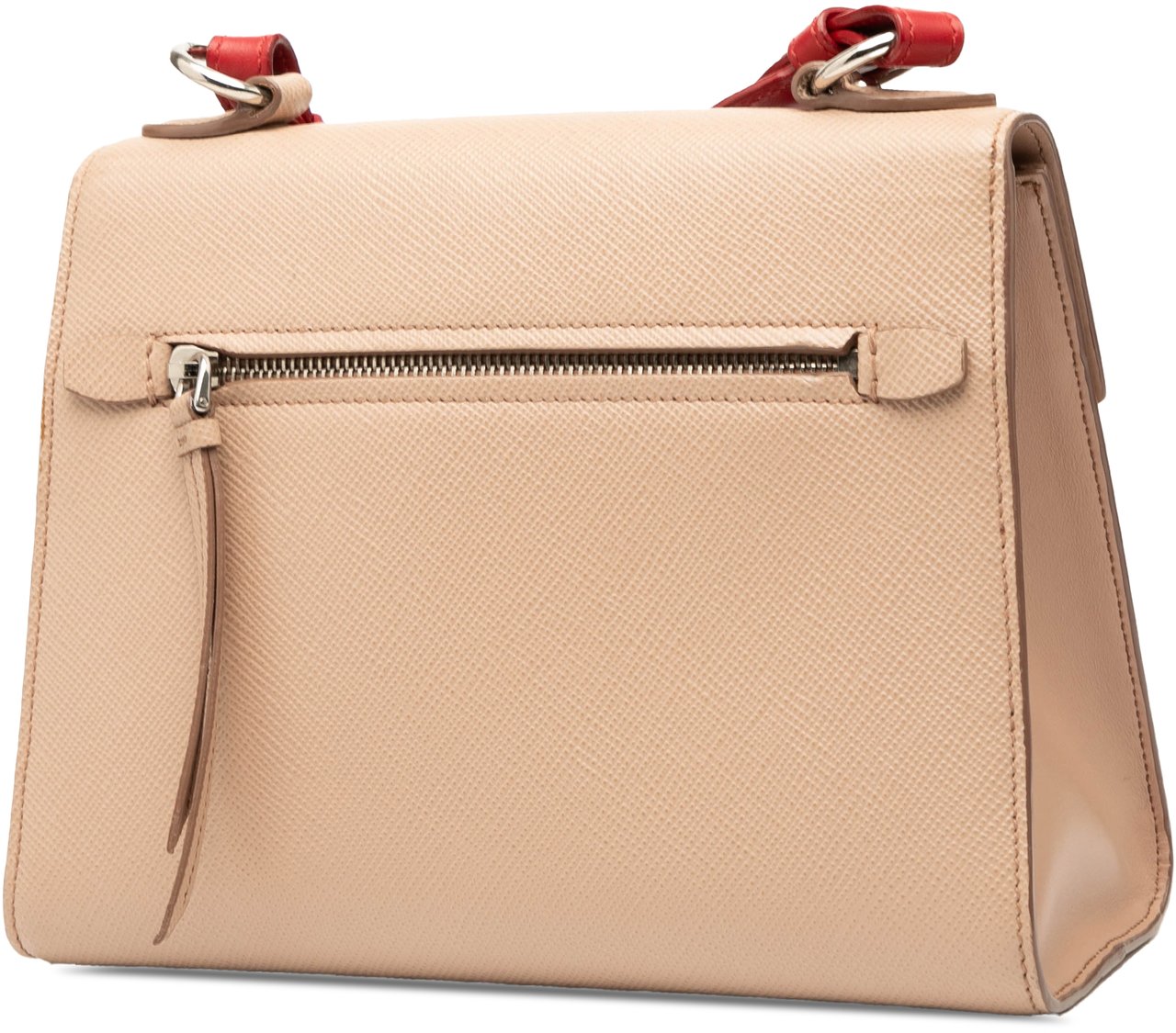 Prada Saffiano Cuir Monochrome Envelope Crossbody Bruin