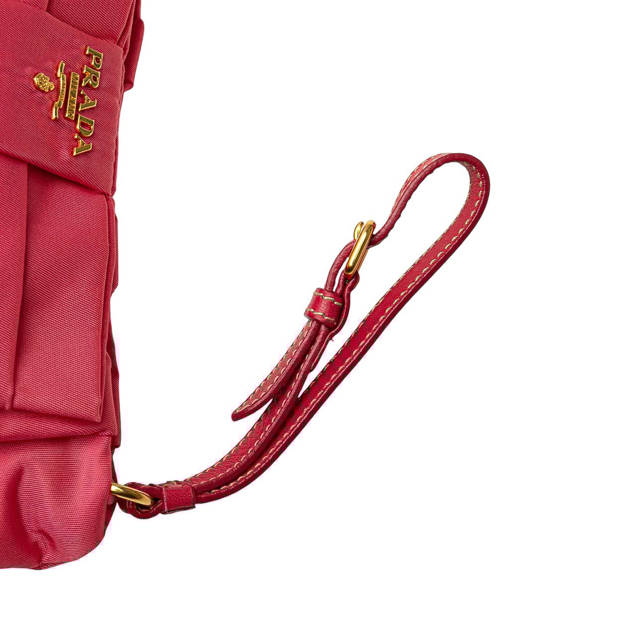 Prada Tessuto Bow Wristlet Clutch Roze