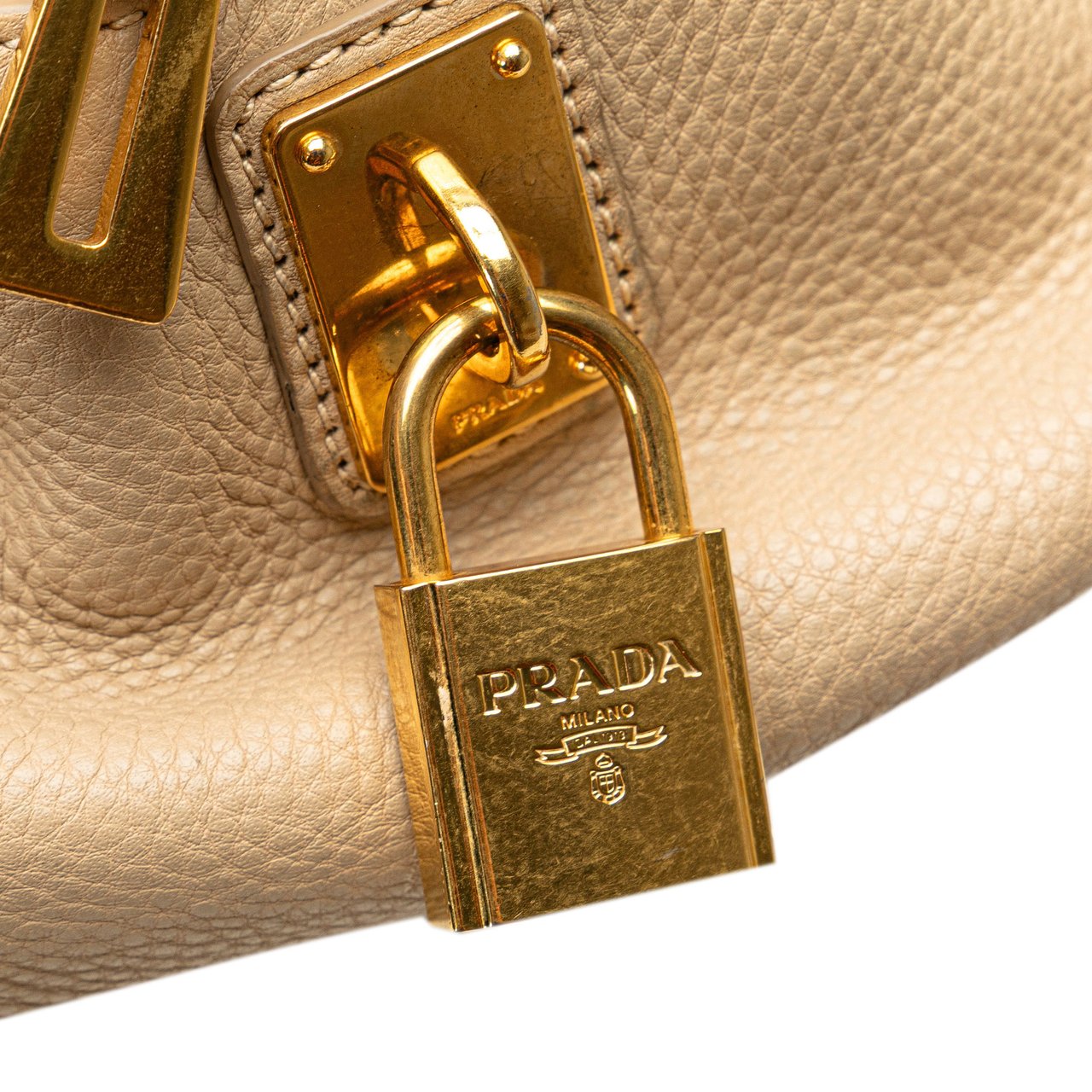Prada Vitello Daino Shoulder Bag Wit