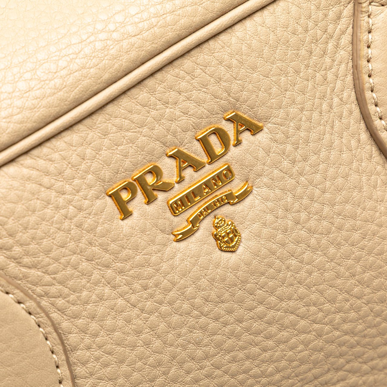 Prada Vitello Daino Shoulder Bag Wit