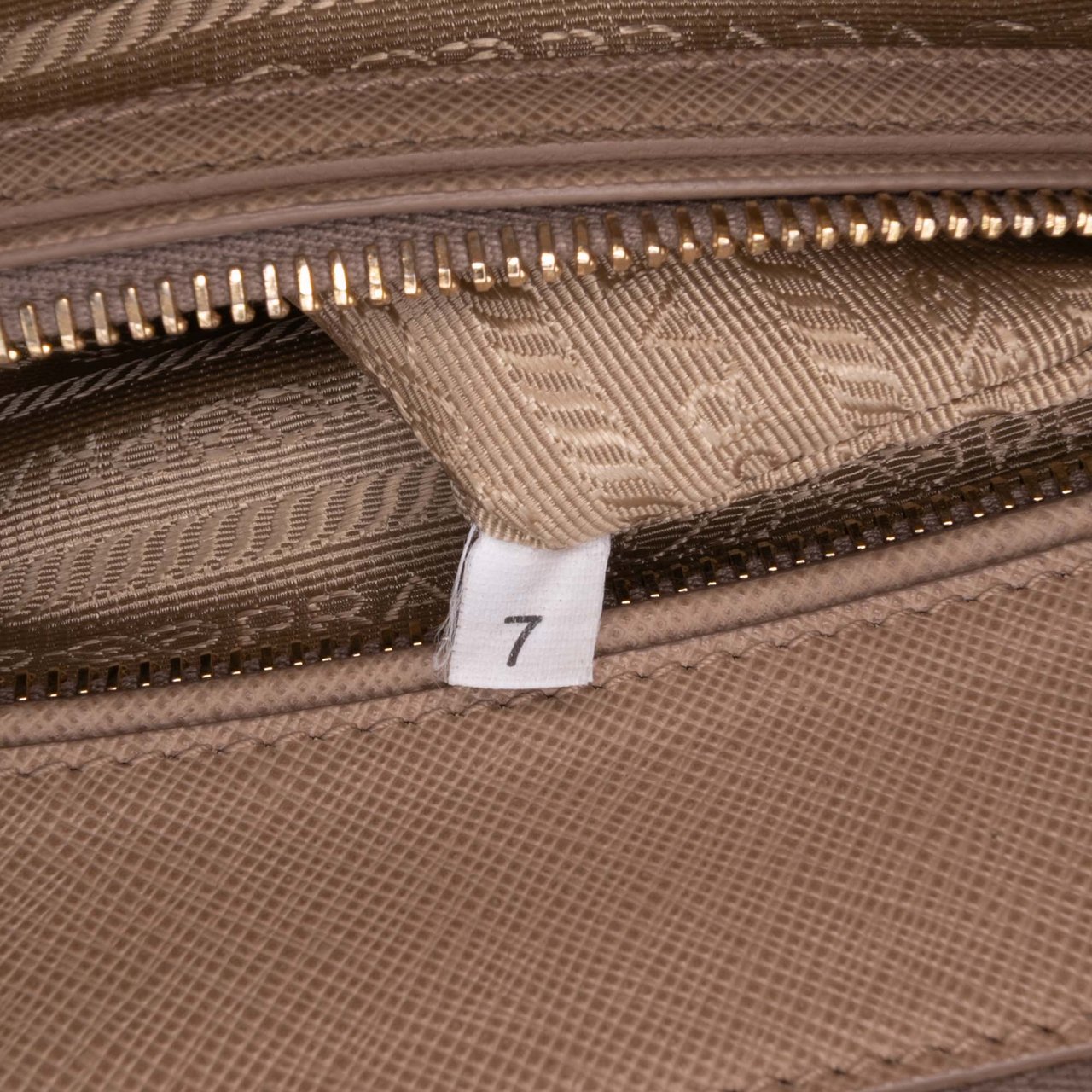 Prada Large Bicolor Saffiano Lux Galleria Double Zip Satchel Bruin