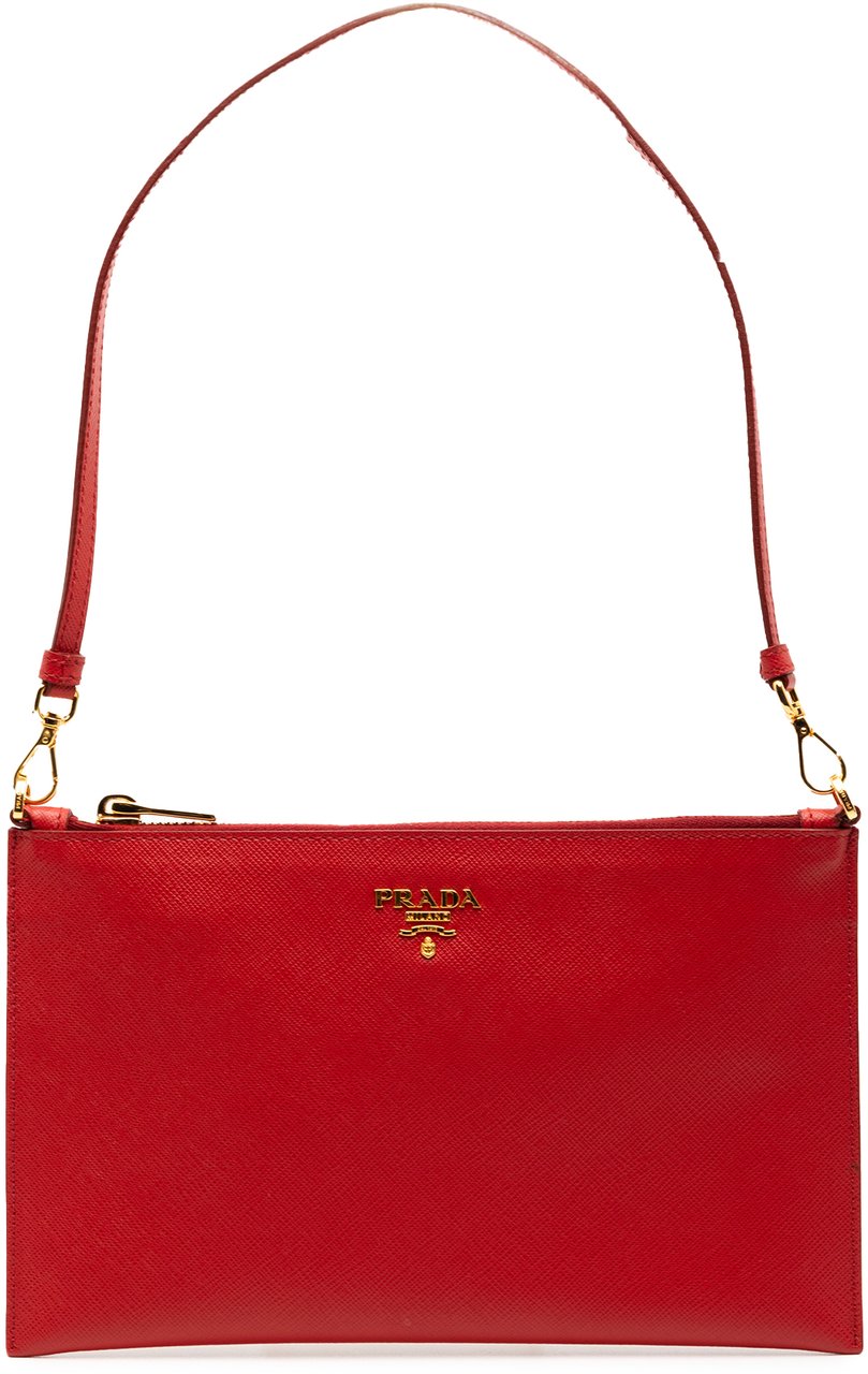 Prada Saffiano Shoulder Bag Rood
