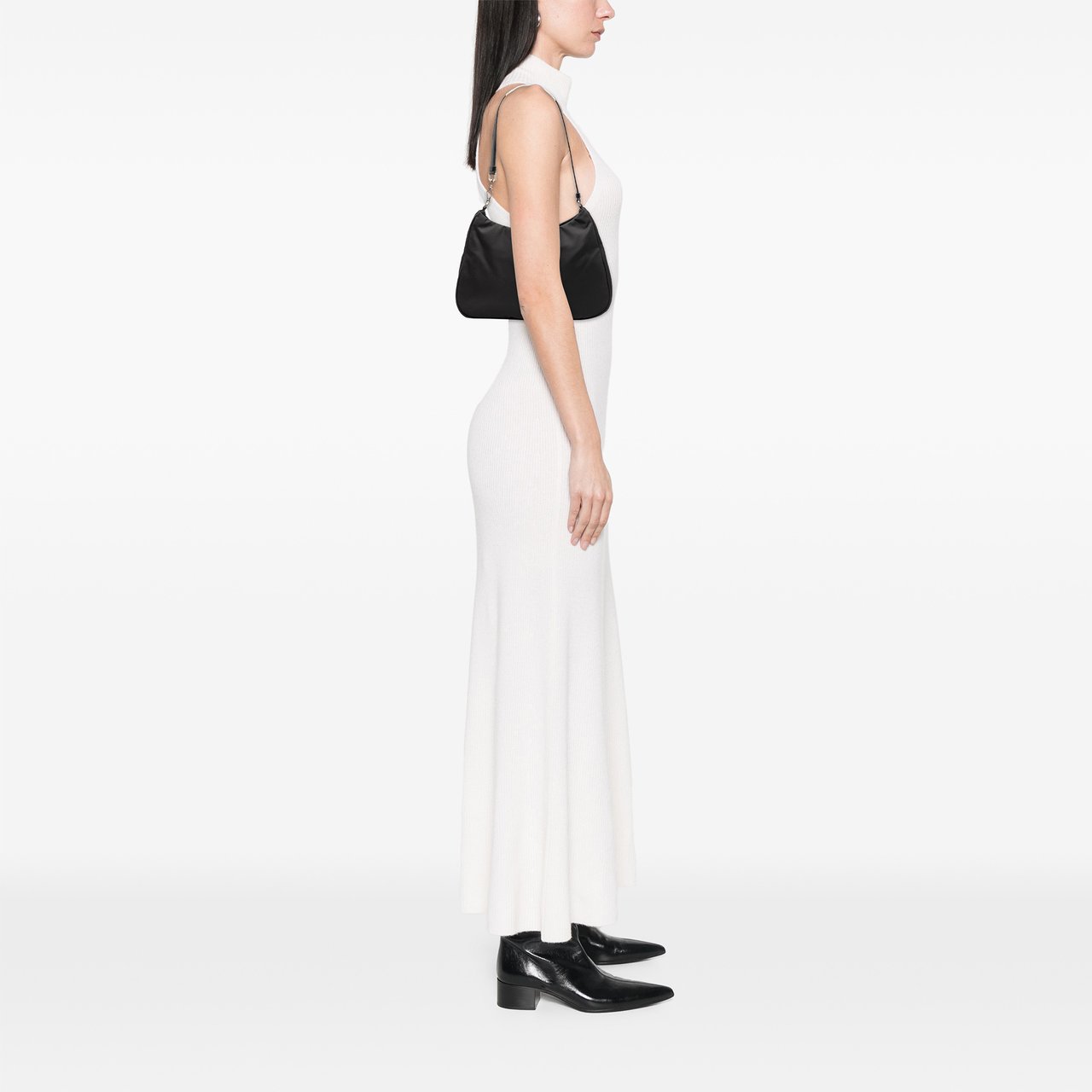 Prada Tessuto Cleo Shoulder Bag Zwart