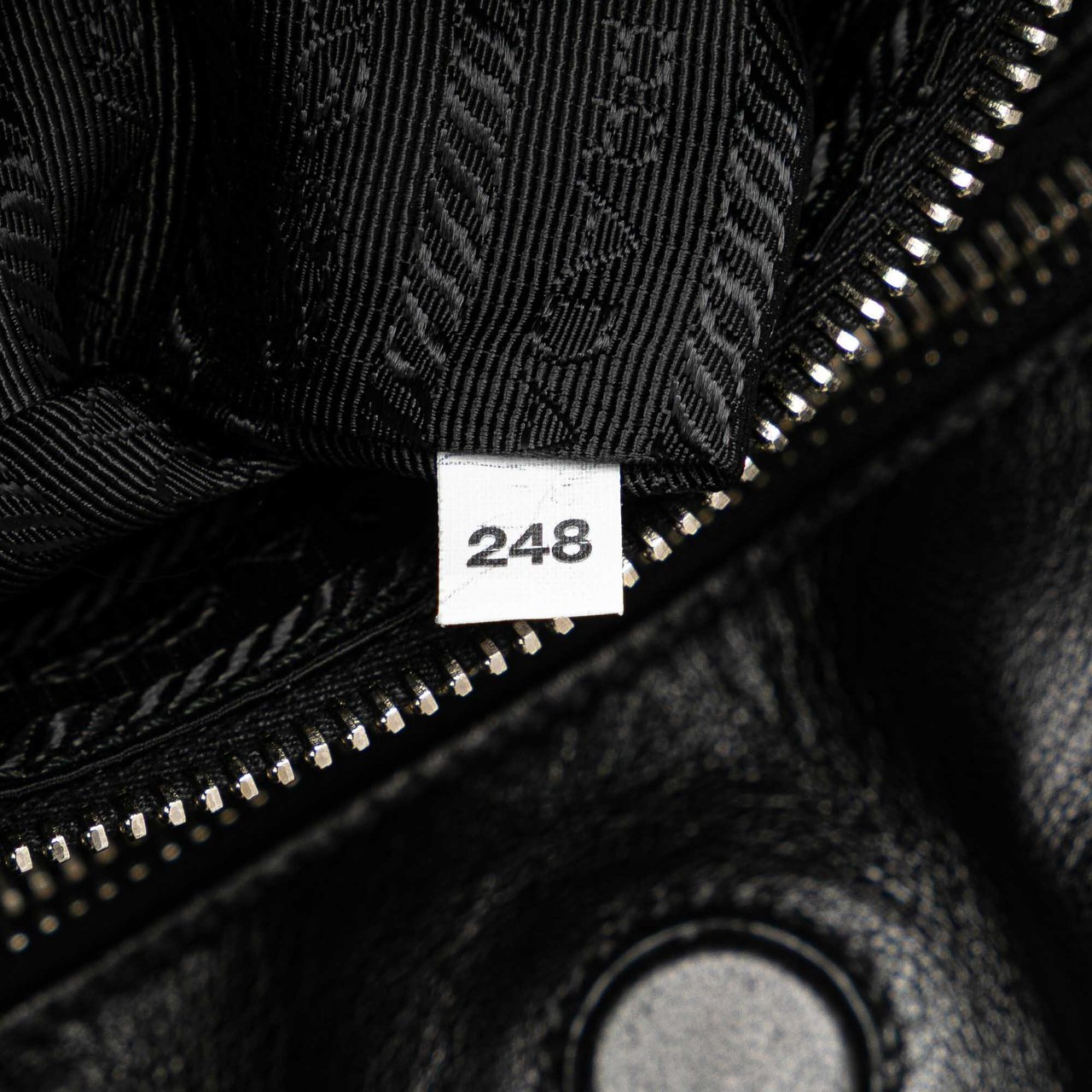 Prada Tessuto Canapa Logo Bow Satchel Zwart